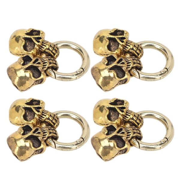 5 stk. kraniehoved snorelås DIY fremstilling retro stil lille kompakt legering materiale armbånd spænde til smykker
