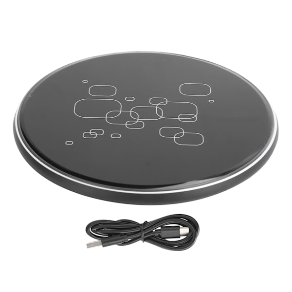 KUULAA Trådløs Telefonoplader til Mobiltelefon 15W Intelligent Sensing Opladningsplade Sort