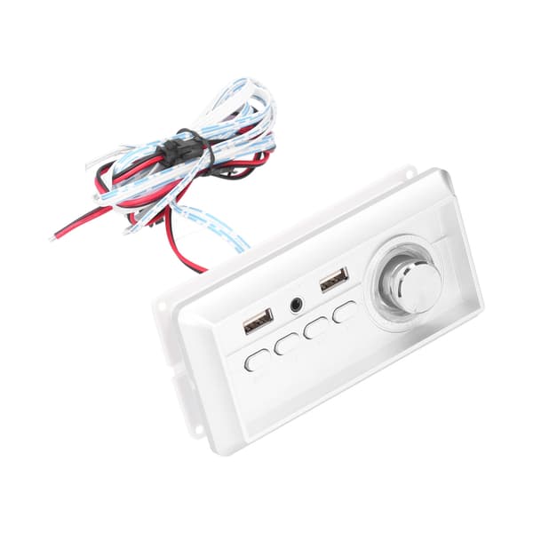 Effektforstærkerafspiller 5V 5W+5W Bluetooth 5.0 MP3-lydpanelafspiller med AUX-indgang