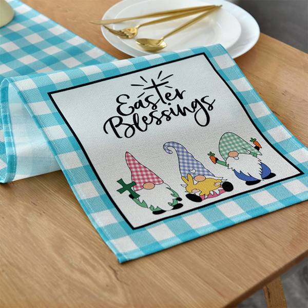 Påskbord Flagga Kanin Ägg Tomte Rutig Bordsduk Bordslöpare