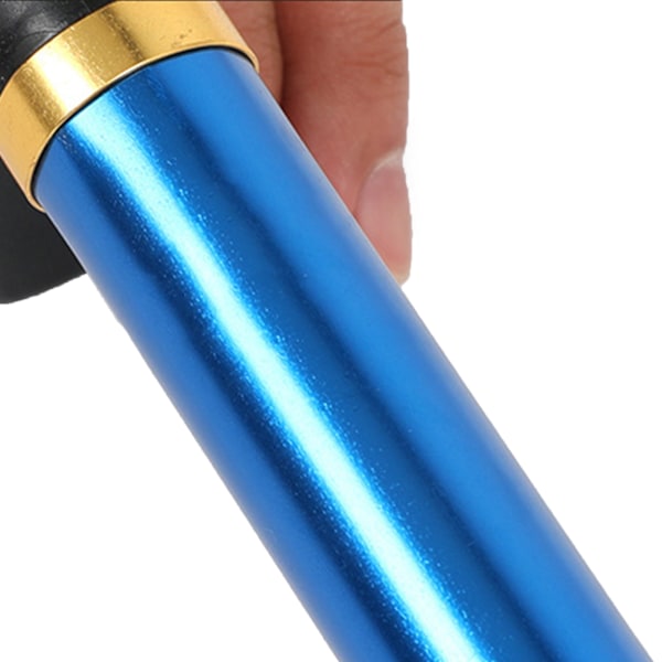 Sammenleggbare turstaver i aluminiumlegering, 4-delte, ultralette, sammenleggbare staver, blå