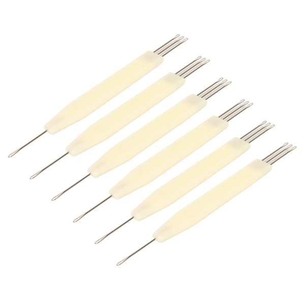 6 st överföringsnålar 3,6 mm delning 1X3 fint utförande stickmaskin överföringsnål sticktillbehör