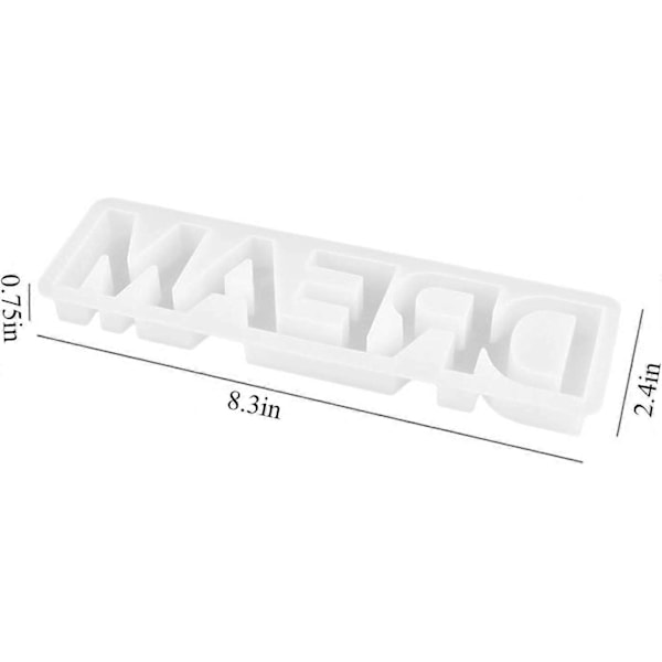 Silikone Epoxy Resin Form Drøm Resin Støbeform DIY Krystal Bogstaver Resin Form Indendørs Hjem