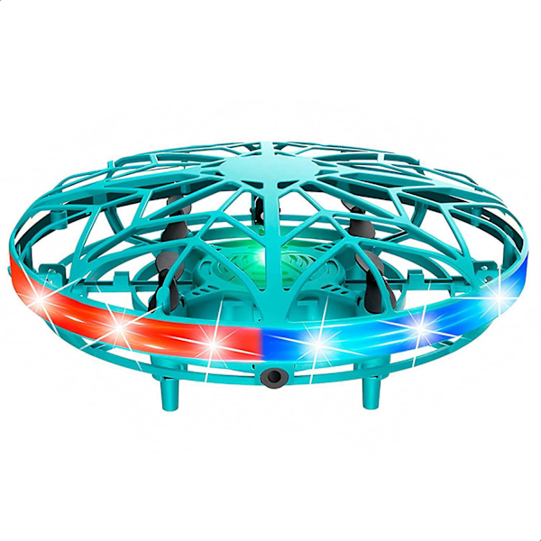 Bärbar Induktiv Flygande UFO-Drönare Leksak USB Laddningsbar 360 Rotation Säker Flexibel Lätt Ideal för Barn Vattentät