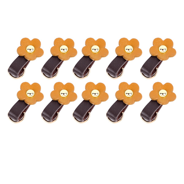 10 sæt Læder D-ringe til pung Ægte læder Ubeskadiget D-ringe Pungfremstillingsudstyr til læder Crossbody-pung Craft tan Guldtilbehør
