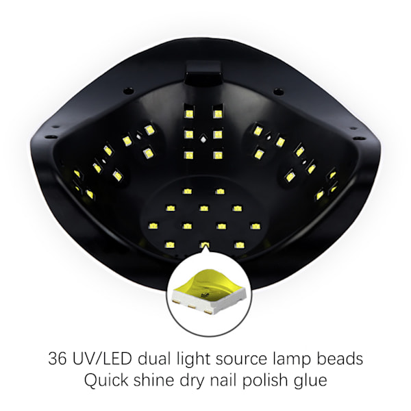 168W UV LED -kynsilakkalampun kuivaaja, kaksoisvalolähde, geelilakkakuivaaja, valokynsilakkakone