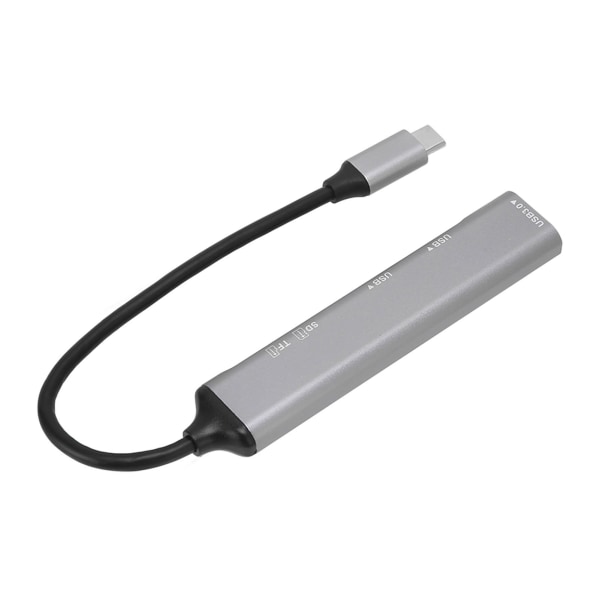 USB C Hub 5 i 1 Plug and Play Typ C Hub Metall Elektronik Typ C Dockningsstation USB C Adapter för Windows för Linux Svart