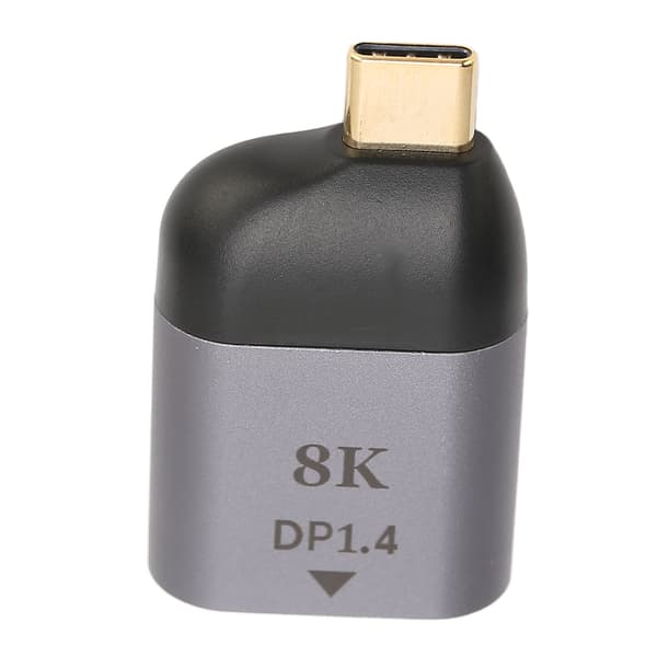 USB C till DisplayPort Adapter 8K 60Hz Hög Upplösning Kompakt Portabel USB C till DP Adapter för Windows PC