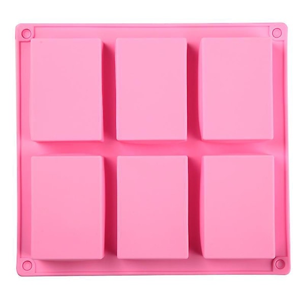 1 stk. Silikoneform til Konditori Chokolade Kage Slik Form Mini Kage Non-Stick Praktisk til Køkken Bageri (Pink)
