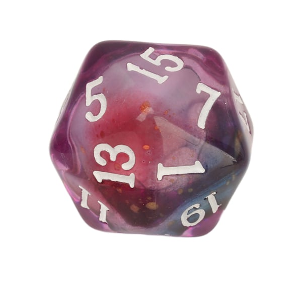 18-sivuinen noppa, käsintehty pöytäpeliin, työpöydälle, toimistoon, Halloween-koristeisiin, violetti