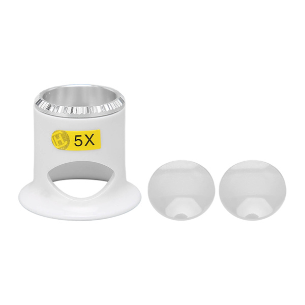 Juvelerare Förstoringsglas 3X 5X 10X Juvelerare Ögonluppförstoringsglas Watch Reparationstillbehör för myntfrimärken Växter