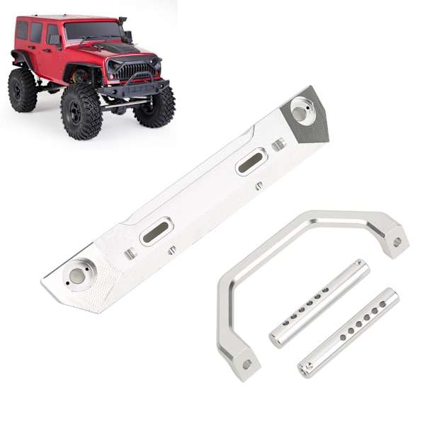 RC alumiiniseos etupuskuri etutörmäyssuoja RGT 1/10 Monster Truck Off Road Rock Cruiser EX86100(Silver R86025S )