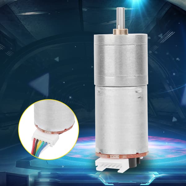 DC 12V Encoder Gear Motor Reduksjonsmotor for Robot Fjernkontroll Bil DIY Motor Leketøy -1 stk (hastighet 20)(hastighet 20)