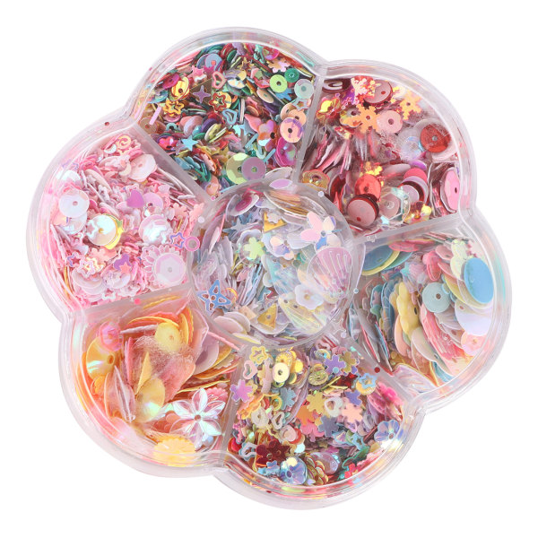Glitter Confetti väri epäsäännöllinen reikä kiiltävä vaatetarvikesarja tee-se-itse set