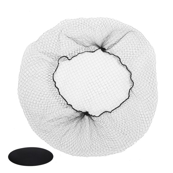 144 st Hårnät Nylon Engångsperuk Cap Andas hår Mesh Net för Hemsalong Svart