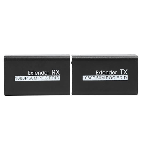 HDMI Extender 60M Internet Transmitter til POC Kabel Strøm EDID Læringsfunktion 100‑240VEU