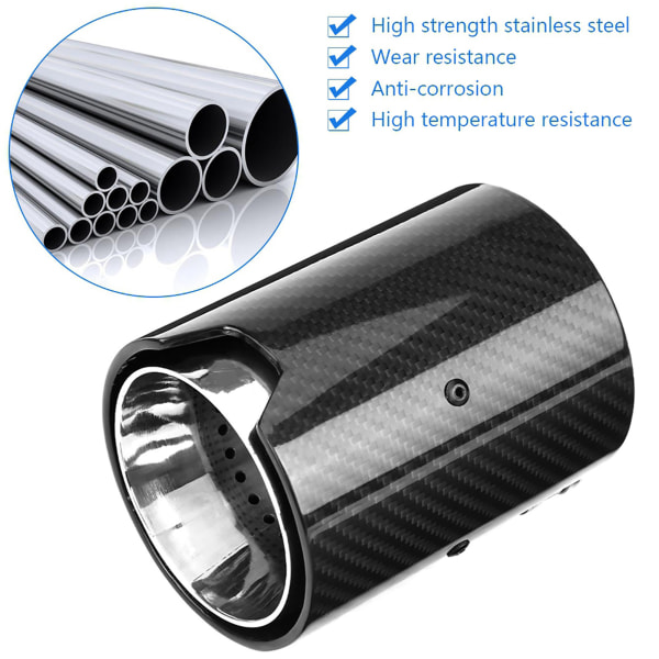 Carbon Fiber Style Bil Udstødningsrør Lyddæmper End Tip Udstødning Fo M F87 F80 F82 F83 F10 F12b