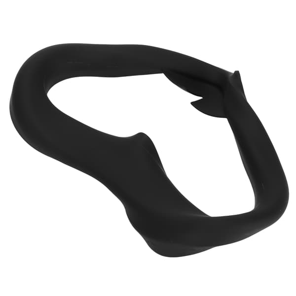 VR Silikone Maske Ansigtsdækning Svedtæt Vaskbar Lystæt Standard Øjepude til Oculus Quest 2 VR Gaming Sort