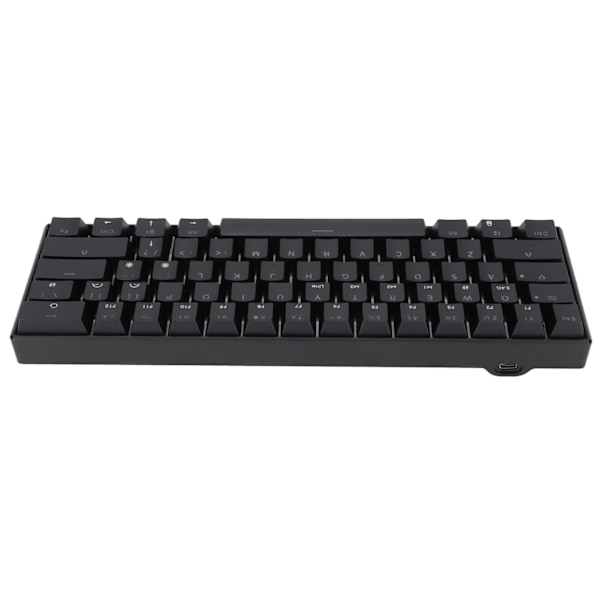 Mekanisk tastatur 61 taster Tre mod Støtte Trådløs Bærbar Ergonomisk Oppladbar Batteri Gaming Tastatur Svart Akse Kropp