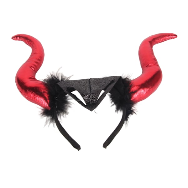 Punainen puku Cosplay härän sarvipanta ainutlaatuinen hauska Halloween-juhla sarvi hiusvanne tuet hiusasusteet