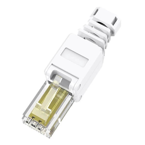 Rj-45 Værktøjsløs Modulær Stikprop 8-positioner 8-leder Uden Krympning Cat6 Konnektor