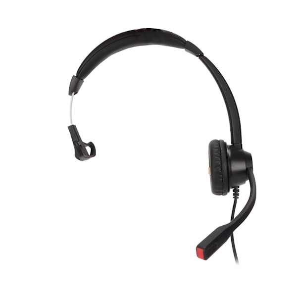 3,5 mm forretningsheadset 4-seksjoners enkelt 3,5 mm plugg monoaural telefonheadset med USB lydkort mikrofon demping volum demping