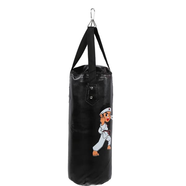 Barnboksningssäck Hängande Typ Kid Sanda Muay Thai Träning Ihålig Utrustning Svart 60cm