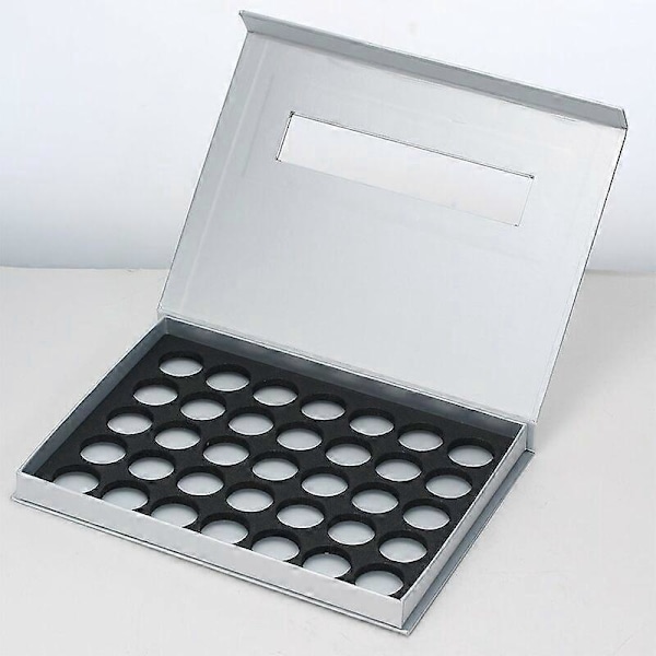 Förvaringslådor i papper för förvaring av burkar, nagelverktygshållare, tom bokformad låda, silver, modell: Silver