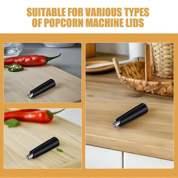 2 Pcs Universal Popcorn Machine Handles: Lid Handle for Commercial Popcorn Machine - Smooth Lid Knob