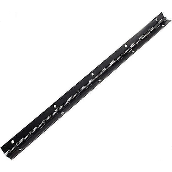 Kontinuerligt Piano Metalhængsel, 380 x 26 x 1mm Forkromet Langt Hængsel 270 Graders Åben Tyk Jern Sort