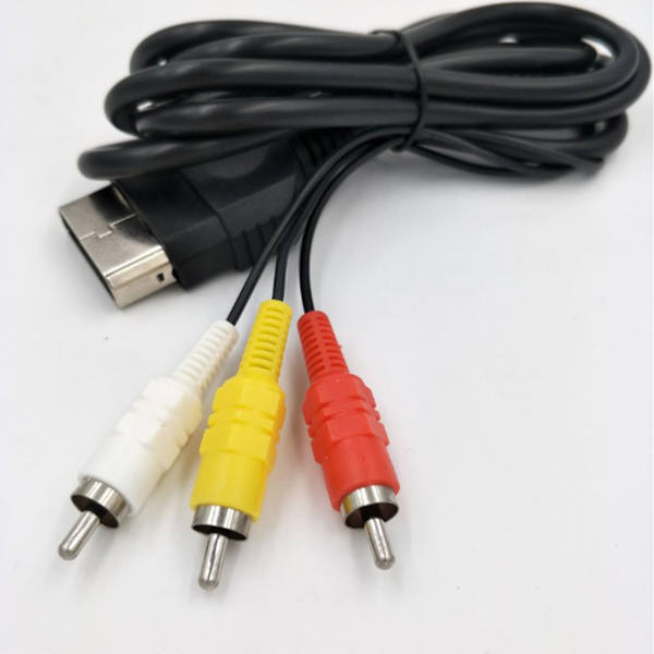Spillkonsoll AV-kabel forhindre forstyrrelser Plug and Play RCA-lydvideokabel for Xbox 5,9 fot