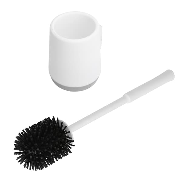 Seinälle asennettava WC-harja pidikesarjalla, pehmeä WC-puhdistusharja kylpyhuoneeseen