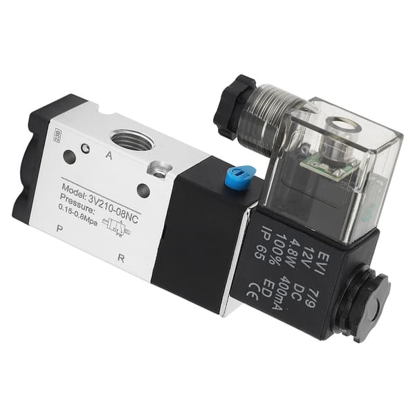 1/4 tum NPT Pneumatisk Magnetventil 2 Position 3 Vägs IP65 Luftdriven Magnetventil DC12V