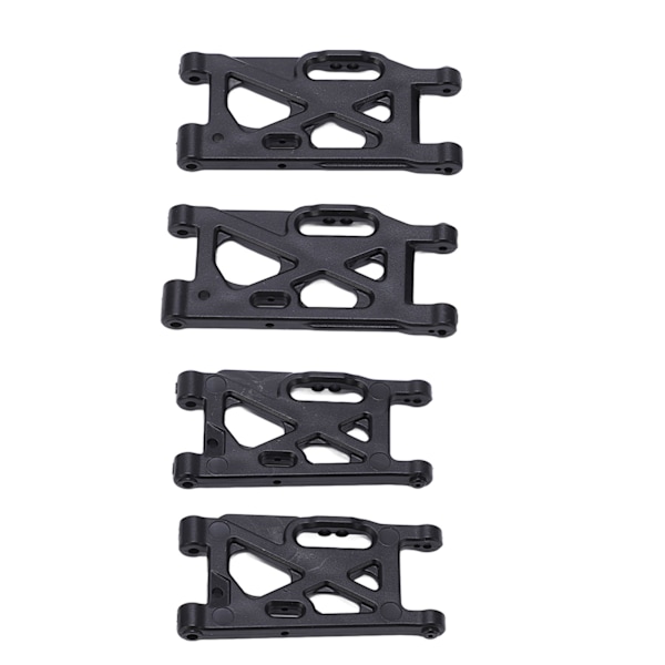 4 kpl RC-ripustusvarsi, edessä ja takana, musta muovi, WLtoys 144001 144002 124019 124018 124017 144010