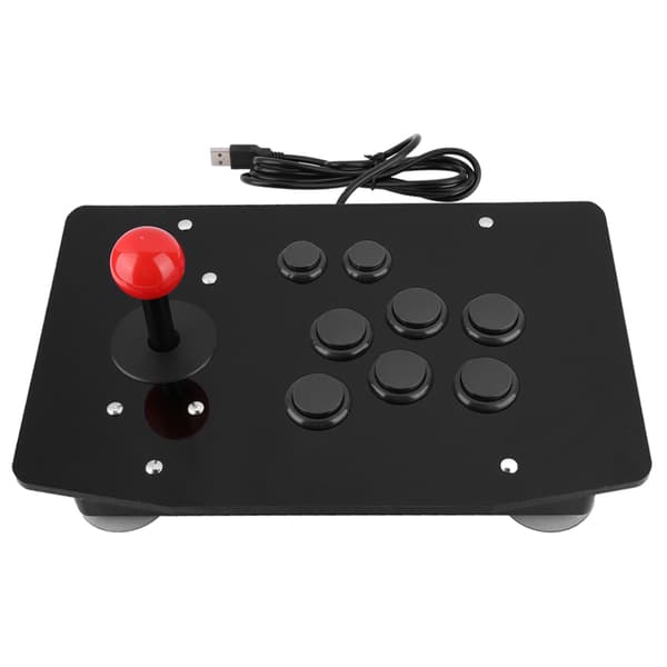Arcade Rocker Game Joystick 8-knapps spillhåndtakskontroller (svart)