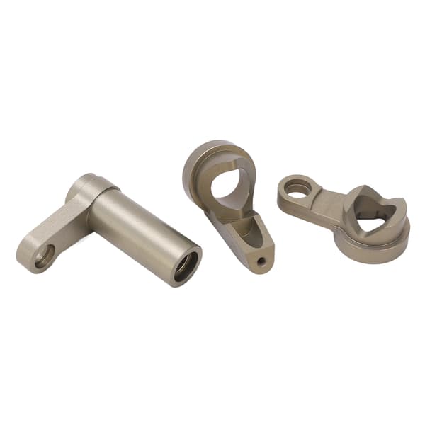 RC styrespindelsett aluminiumslegering støtdempende styreenhet for Traxxas Sledge 1/8 95076‑4 Titanium