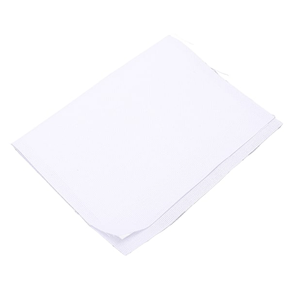 Krysssting Mesh Stoff 14CT 30x45cm Hvit Bomullsmaterial Broderiforbruksartikler for Håndveske Pung