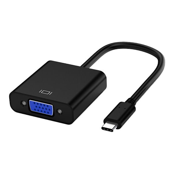 Multifunksjonell USB C til VGA-adapter Type C til VGA-adapterkonverter