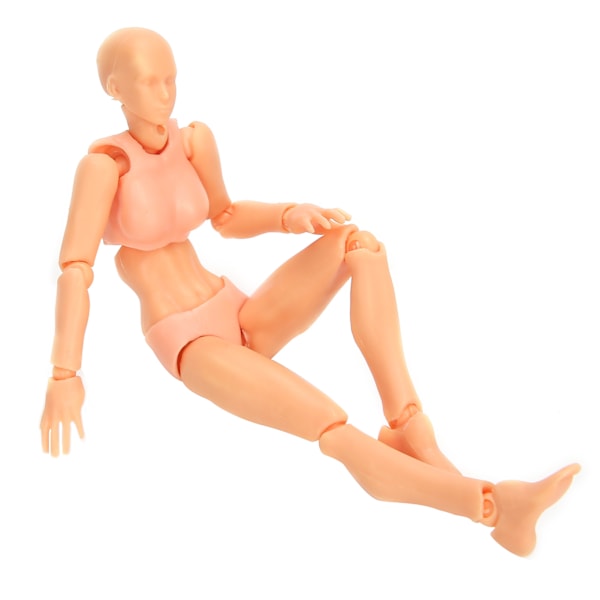 PVC Konstnärer Actionfigur Modell Människa Ritning Modell Kvinna Mannekäng DekorationPrimär Färg