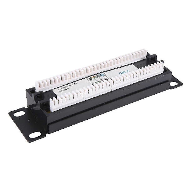 CAT6 8 Porter Patch Panel Rack Nettverk 10 Tommer 1U Rackmontering med RJ45 Socket kompatibel med Husholdnings Distribu-B14