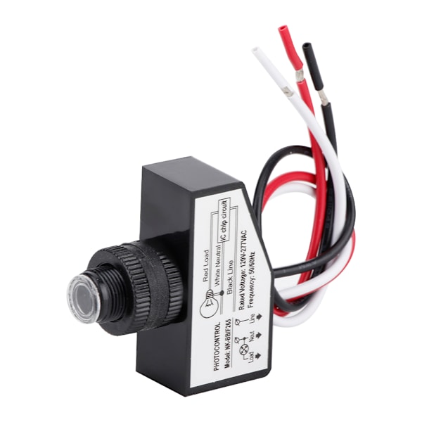 Hög effek fotoelektrisk omkopplare ljuskontrollbrytare för trädgård 120-277VAC 50/60Hz