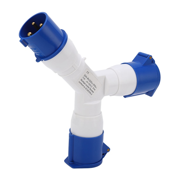 Teollisuuspistoke Monitoiminen IP44 Vedenpitävä 1 in 2 out 3pin Industrial Site Plug 220-250V