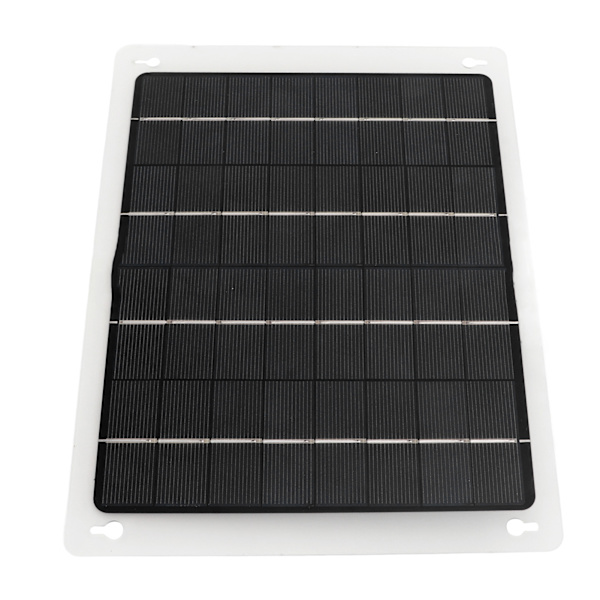 20W 12V Solcellepanel Polysilisium Batteriladerpanel Dobbel USB-ladeport OBD-kabel for bil og bobil-lading