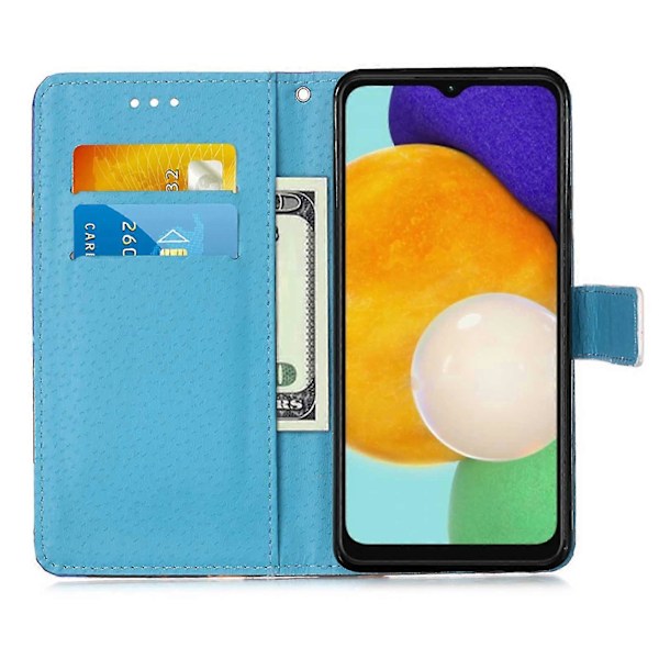 För Samsung Galaxy A54 5g PU Läder Plånbok Ställ Telefonfodral Fullständig Täckning Inre TPU Skal Zekai Fjäril och Hjärta