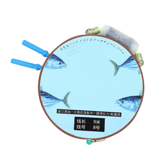 PE Stærk spænding Kæmpe objekt Kraftig sejhed fiskeline tilbehør med silikone Buffer Bean Anti Winding Tube (Fishing Line)