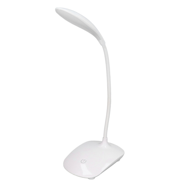 Touch Control LED-bordsbordslampa USB batteridriven 3 ljuslägen Flexibel vinkel för barn Studentrum Sovrum