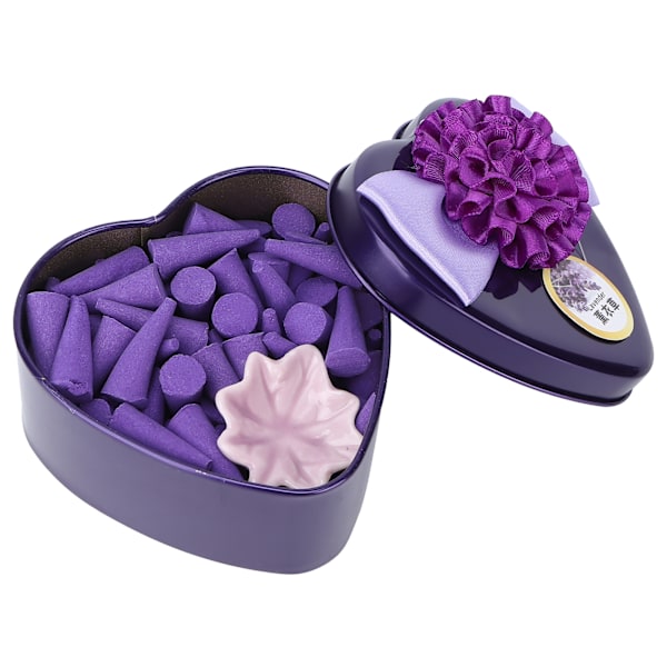 Kotitalouksien suitsukekartio kauneussalonki, vahva tuoksu, hajunpoisto takaisinvirtaus suitsuke (Lavande violet foncé)