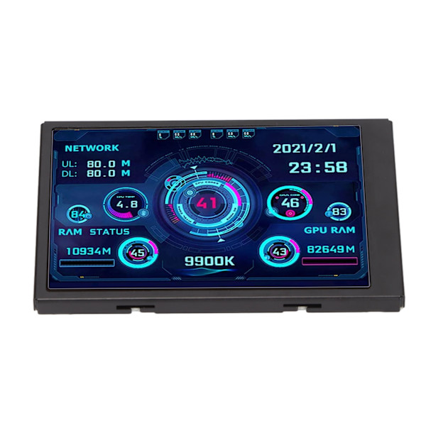 3,5 tommer IPS USB Mini skærm AIDA64 PC CPU RAM Data Monitor PC Sensor Panel Display Temperatur Monitor Computer Temp Monitor