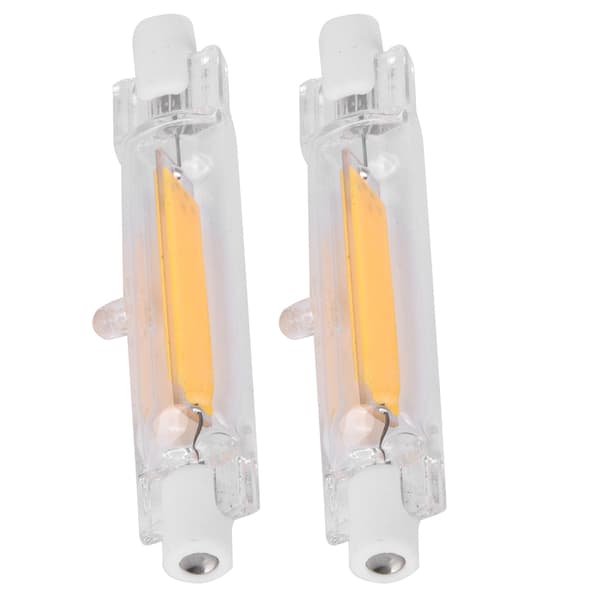 2 stk. R7S COB-pære 5W 78mm Highlight Dobbel Ended Flood Light Source Tilbehør 230V Varmhvit 3000K