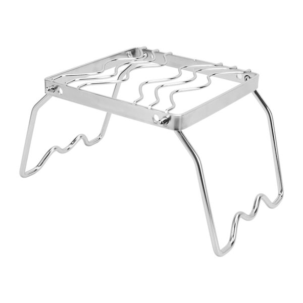 Sammenleggbar bålgrill i rustfritt stål for utendørs bruk, grill for grillfester, piknik og camping